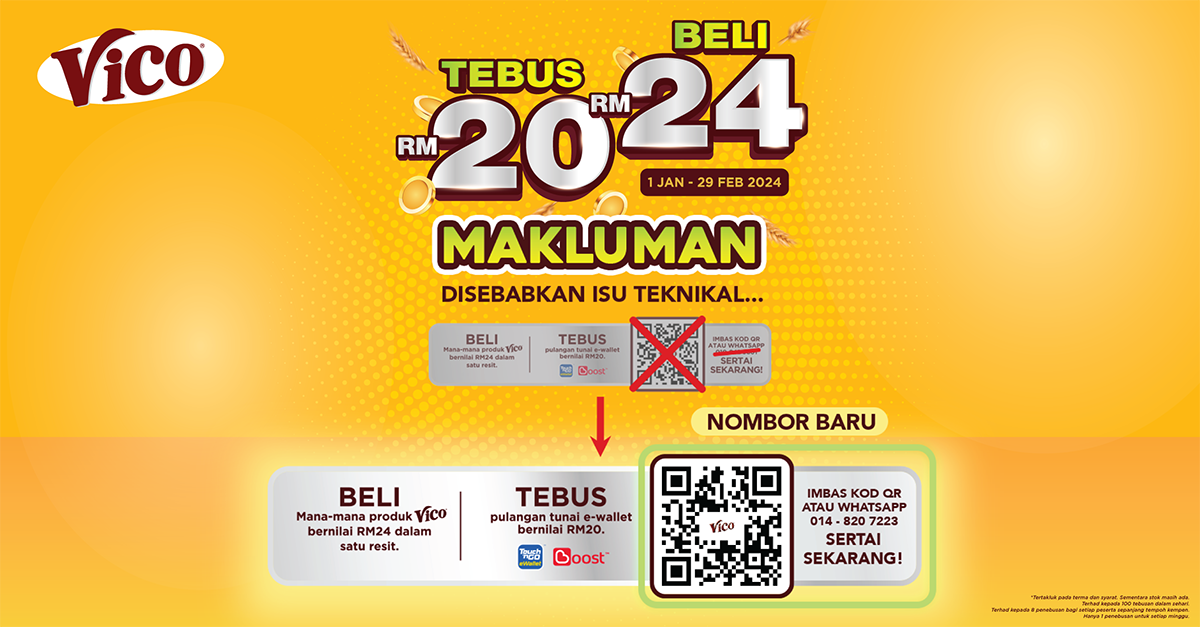 Peraduan Vico "Tebus20, Beli24!" 2024